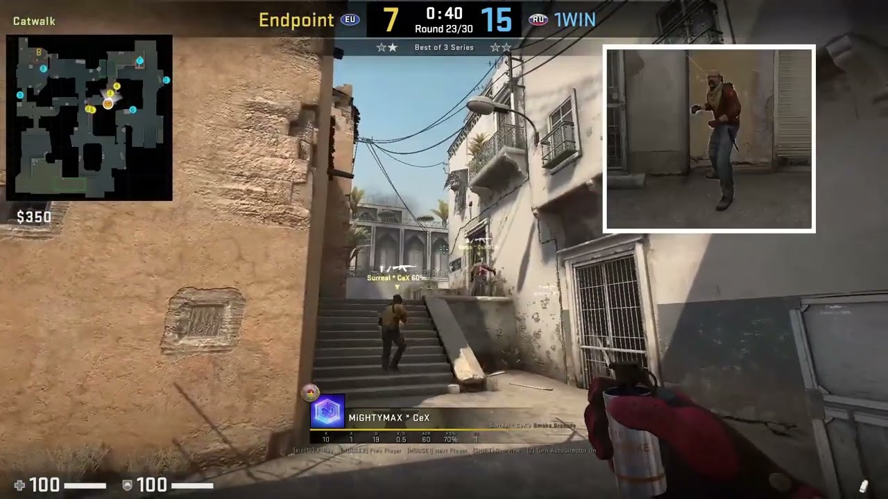 MiGHTYMAX Dust2 AVANGAR Smoke (CS:GO Tricks and Tips)