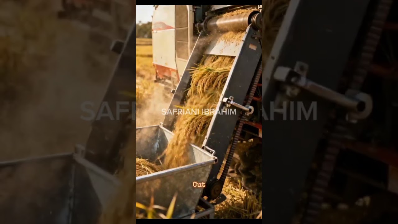 MESIN CANGGIH pemotong padi dengan cepat