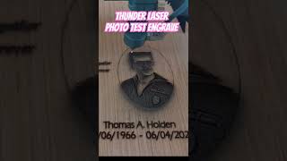 Thunder Laser-Test photo engrave on wood