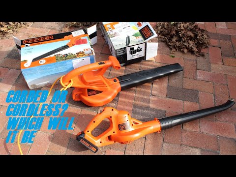 Top Rated Leaf Blower Comparison: CORDED or CORDLESS? (BLACK+DECKER LSW221 VS LB700)