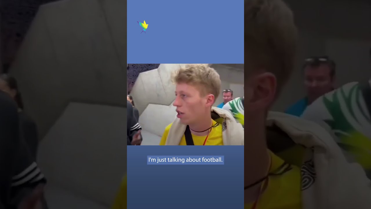 Football Fan Chants Free Palestine On TV After Israeli Interrupts Berates Him With No Politics 