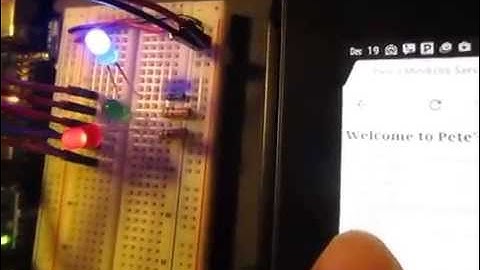 Web Page Remote Controlled LED