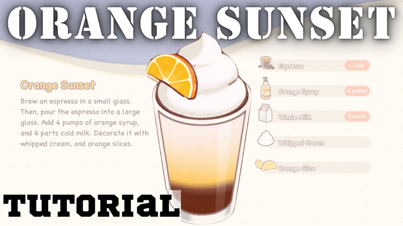 Orange Sunset - How To Make? | Coffee Pass Event | Recipe | Good