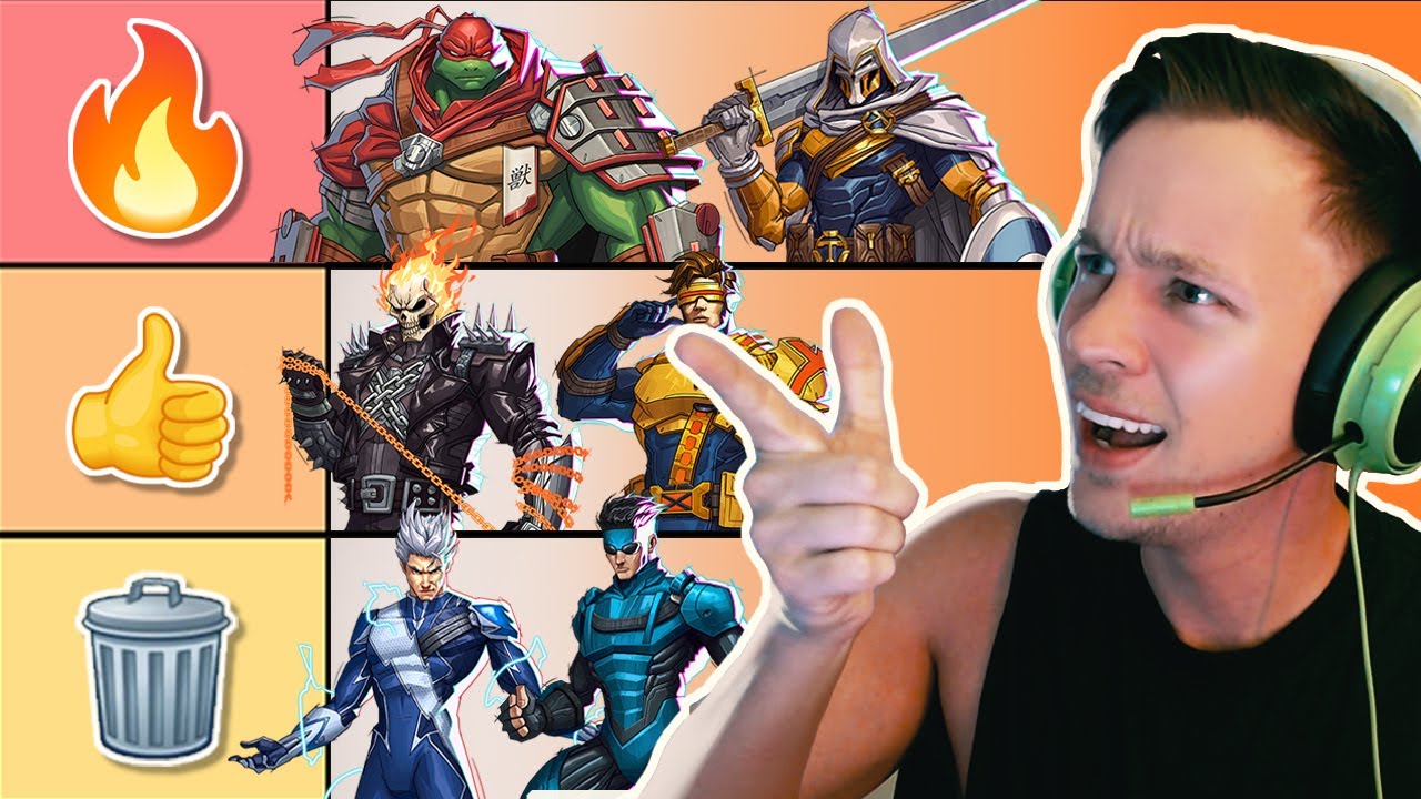 Рейтинг моих дизайнов персонажей MARVEL RIVALS