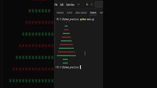 🎄 "Code a Christmas Tree in Python! 🎅✨ #Shorts"