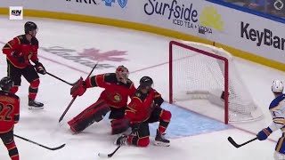 He MISSED THE NET but scored...