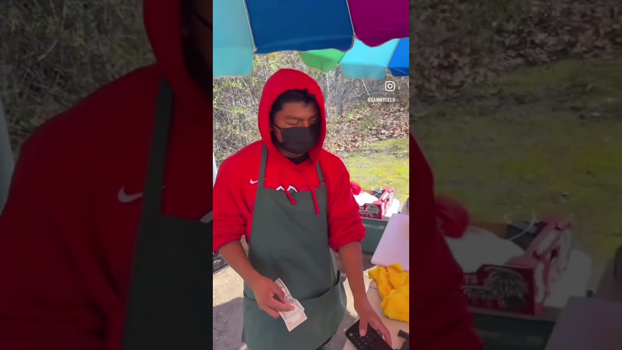 Bought out his entire fruit cart 🥭 🍊