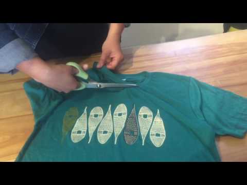 Video: How To Convert A Men's T-shirt Into A Women's