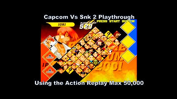 Capcom Vs SNK 2 Lori Playthrough using the Ps2 Action Replay Max 50,000 :D #Playstation #CheatCodes