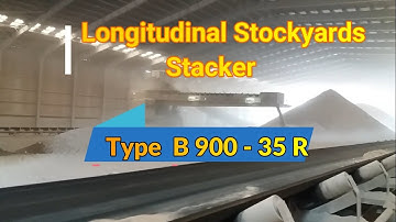 Longitudinal Stockyard Stacking System for limestone Storage/ Stacker / Reclaimer at Cement Industry