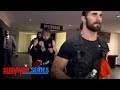 Go behind the curtain as the shield enter the toyota center for survivor series nov 19 2017