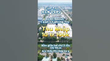 Nhà Trọ KCN VSIP 2 Bình Dương 5x30(150.m2) thu nhập 10tr100/tháng#vsip2 #vsip2bìnhdương