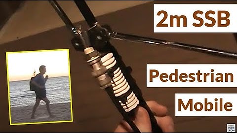 Pedestrian mobile on the Melbourne vertical polarisation 2m SSB net