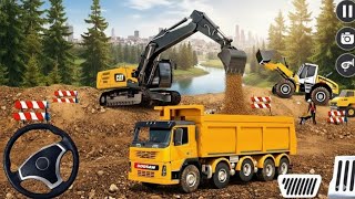 New large City Road Construction Simulator game - Highway Construction | Realistic Android Gameplay screenshot 3