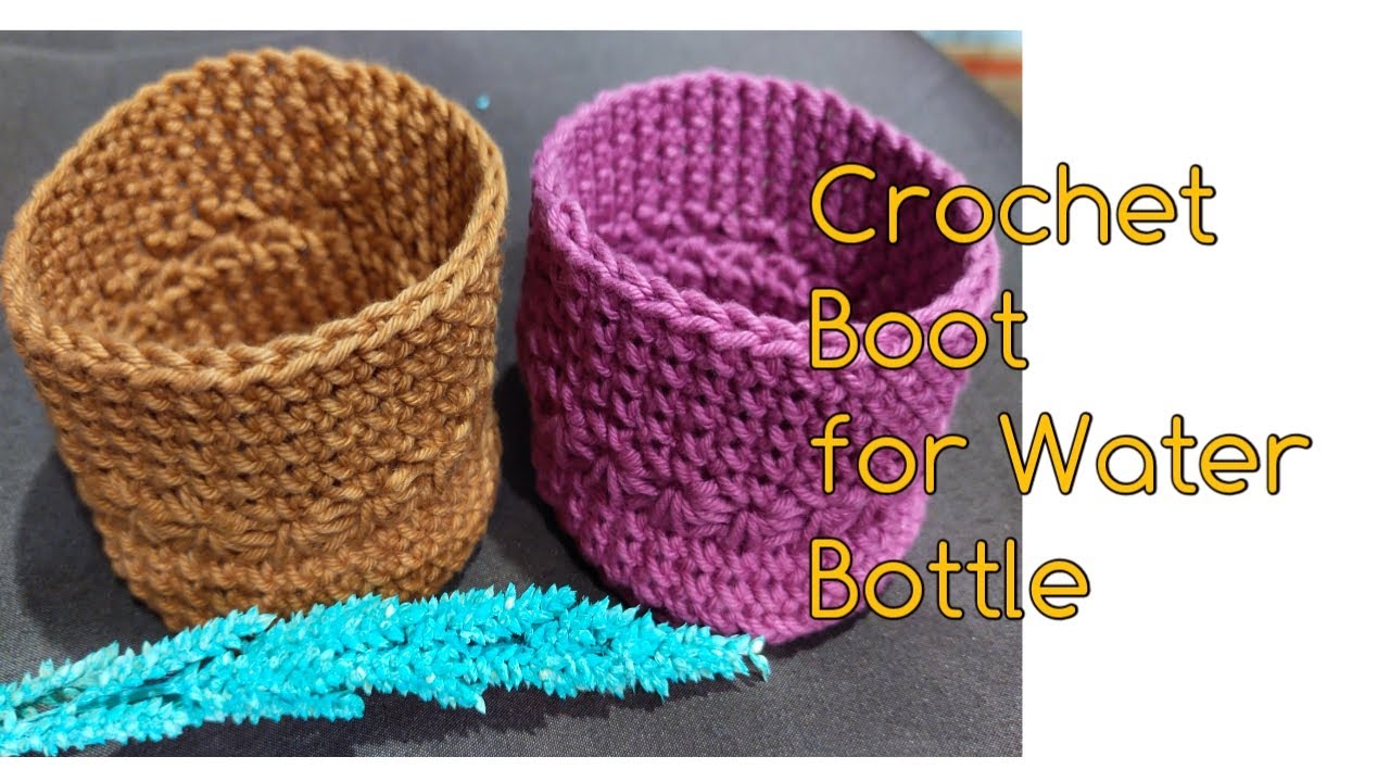 FREE 32 oz Hydro Flask bottle boot: Crochet pattern