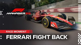 F1® Manager 23 | Race Replay - Ferrari Fight Back Race Moment