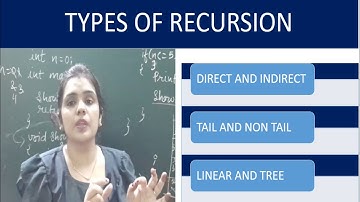 Types of Recursion in c | Recursion tutorial | aasaan padhaai