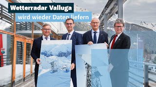 Wetterradar Valluga wird wieder Daten liefern! | Pressekonferenz