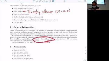 EE5137 Stochastic Processes Lecture 1: Introduction and review of probability (Sections 1.1–1.3)