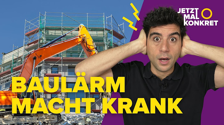Baustellen-Lärm: Was du als Mieter tun kannst | JETZT MAL KONKRET | Jaafar Abdul Karim