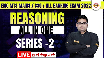 ESIC MTS MAINS/SSO/ALL BANKING EXAM 2022 | REASONING QUESTIONS CLASS | REASONING By Sandeep Sir