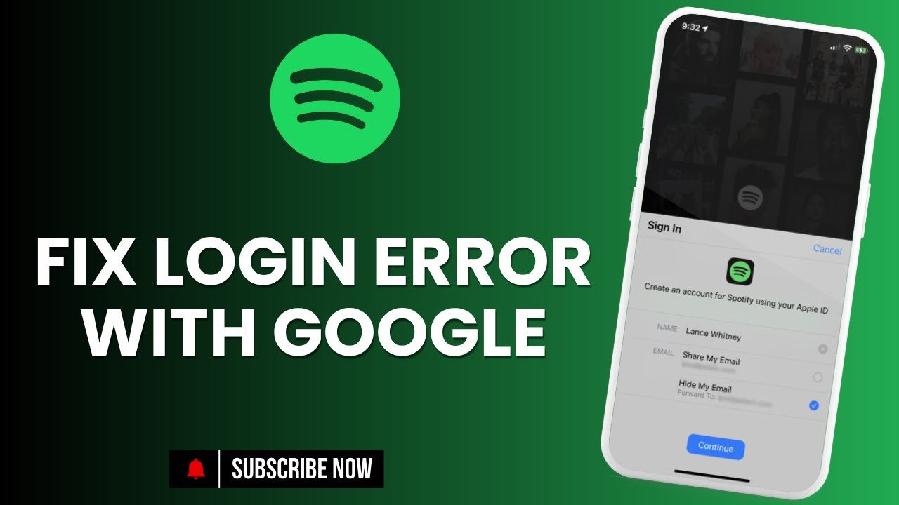 How to Fix Spotify Login Error With Google Account - YouTube