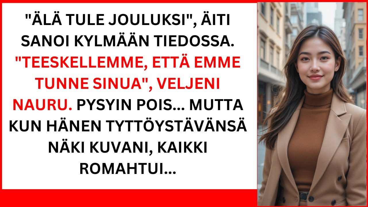 Perheeni kielsi minua viettämästä joulua yhdestä syystä — mutta juhlat eivät päättyneet niin kuin...