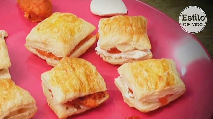 Hojaldres rellenos salados | Aperitivo fácil