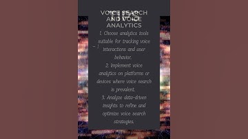 Turn data into insights! Leverage voice analytics to refine your voice search game. 📊🗣️