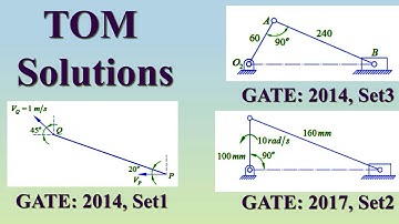 GATE ME 2014 & 2018 Solutions on Velocity Analysis (Module 3, Lecture 2)