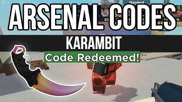 ALL ARSENAL CODES JUNE 2020 ROBLOX