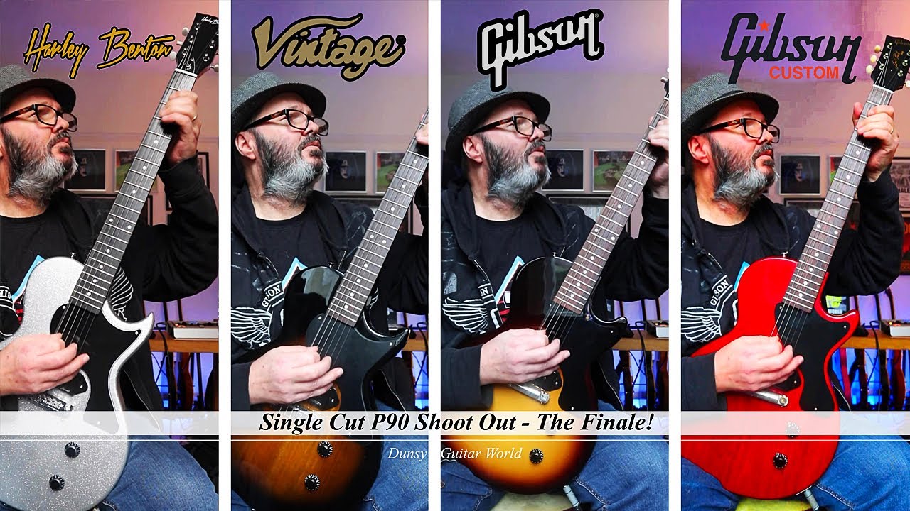 Harley Benton V Vintage V Gibson V Gibson Custom Shop P90 Shootout