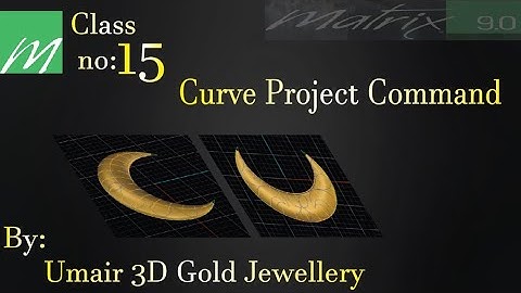 RP jewellery design class no 15th|Matrix 9.0  | jewelry course | Curve | Project command | beginners