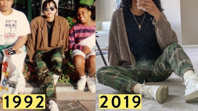 recreating 90s celebs street style