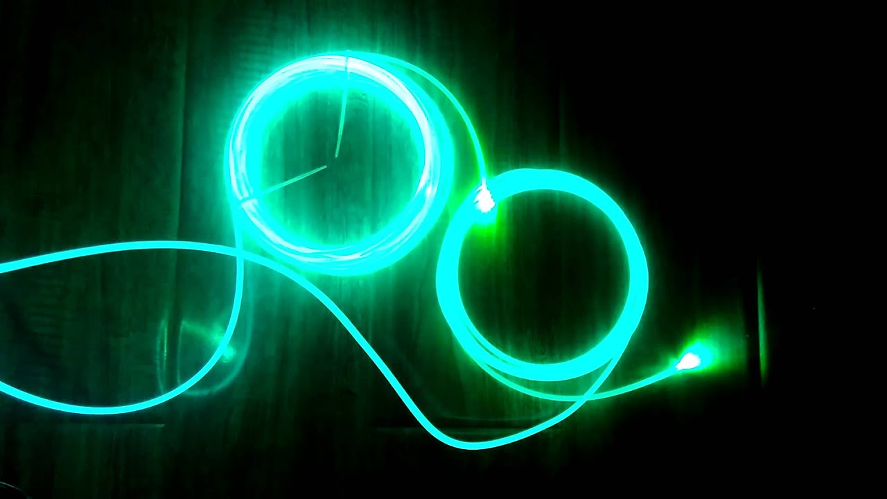 5mm solid core side glow fiber optic lighting cable youtube