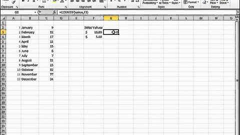 HOW TO USE COUNTIF FUNCTION IN EXCEL 2010? VIDEO TUTORIAL