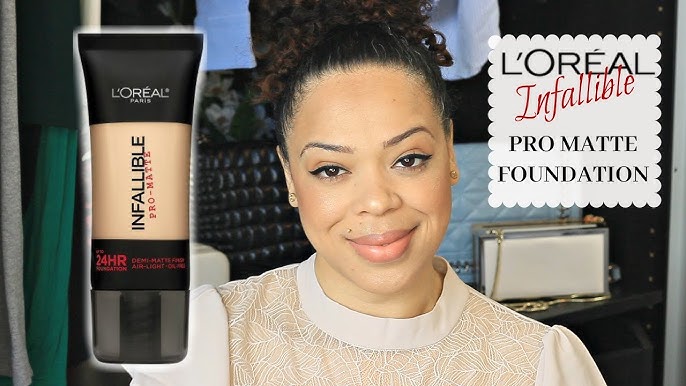 L'OREAL PARIS Infallible Pro-matte Foundation|Swatch, Demo Shade 107 Fresh  Beige|Review By|SKYLIGHT| - YouTube