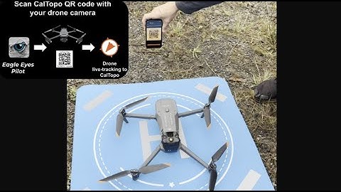Connect to your CalTopo map by scanning the QR code with your drones camera