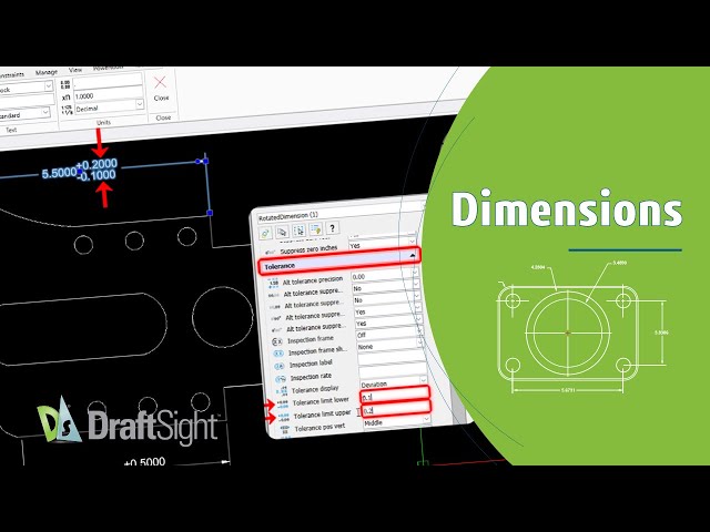 Modify Maximum & Minimum Value of Tolerances for Specific Dimension(s) from Properties Palette