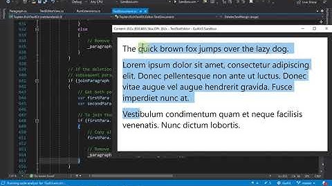 Building a Rich Text Editor in C# - Part 8 - Basic Edits Working