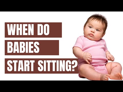Video: Op welke leeftijd moet de baby rechtop zitten?