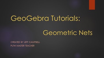 GeoGebra Tutorials - Geometric Nets