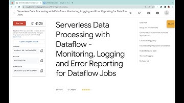 Serverless Data Processing with Dataflow - Monitoring, Logging and Error Reporting for Dataflow Jobs