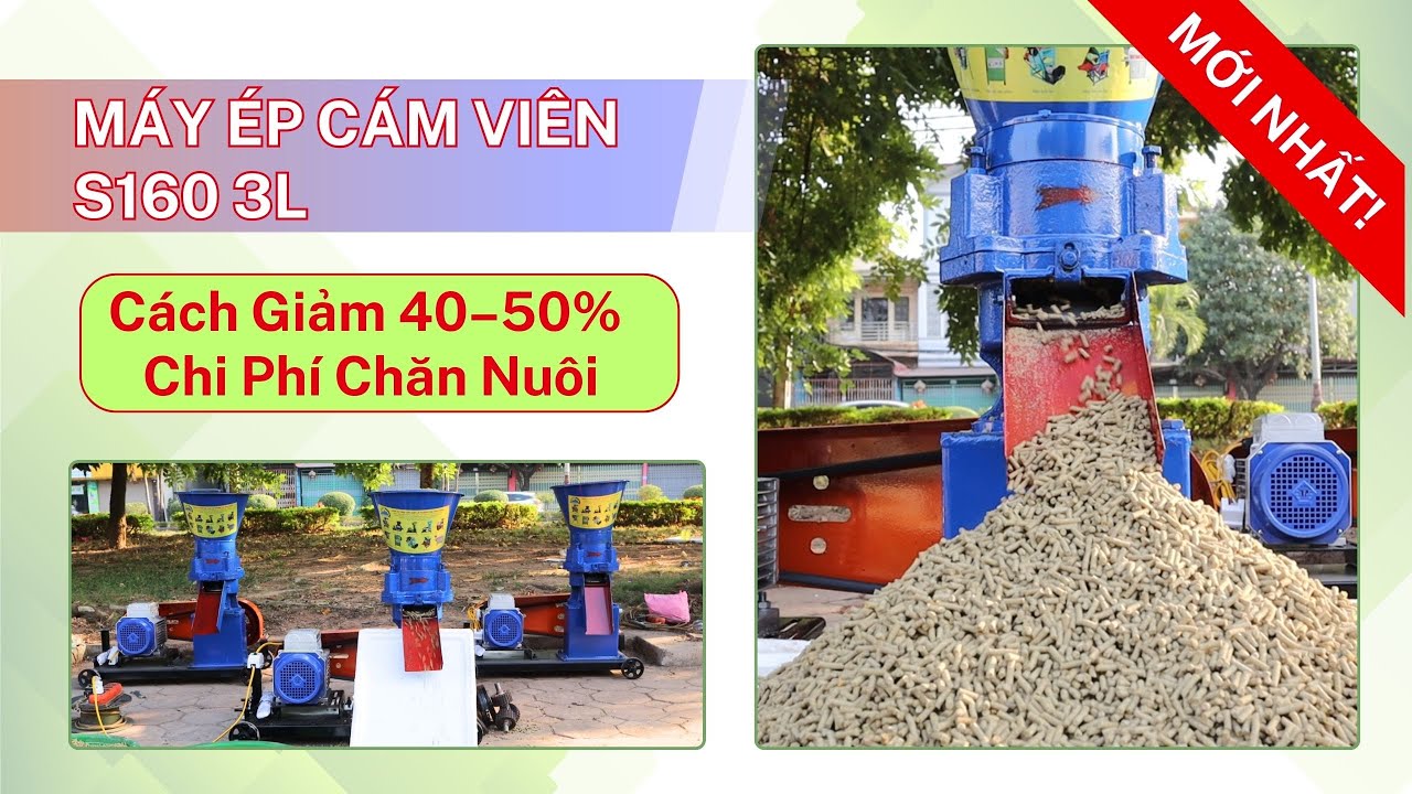 Máy Ép Cám Viên S160 3L | Giải Pháp Giúp Nhiều Hộ Chăn Nuôi Giảm Gần Nửa Tiền Cám Mỗi Tháng!
