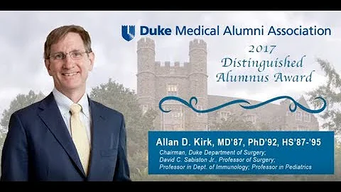 Allan D. Kirk, MD'87, PhD'92, HS'87-'95