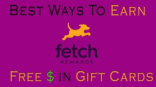 Best Ways to Earn Points on Fetch Rewards App | Free Gift Cards screenshot 2