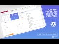WordPress full-text file search engine