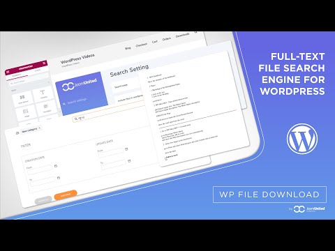 WordPress full-text file search engine