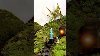 😱🚂TRAIN vs RAIL RODE BLOCK 😳🚂model train #shortvideo