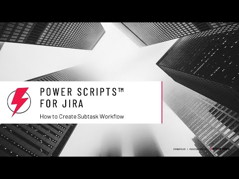 Subtask Default Workflow How to create subtask workflows using Power Scripts for Jira - YouTube